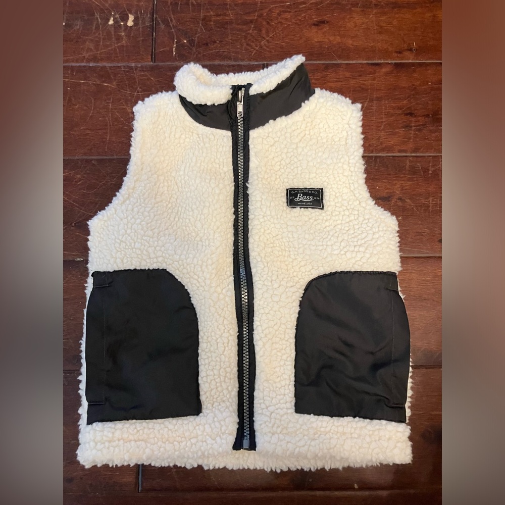 Bass Fleece Faux Shearling Vest Kids 3T